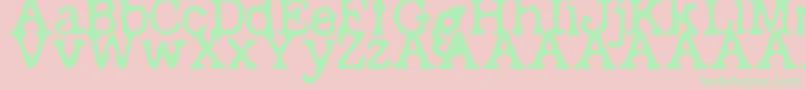 Depot Font – Green Fonts on Pink Background