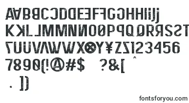 EliteHackerCorroded font – mirror Fonts