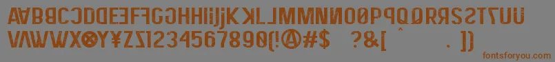 EliteHackerCorroded Font – Brown Fonts on Gray Background