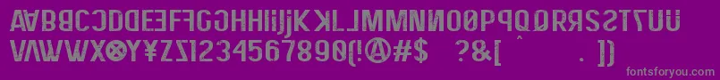 EliteHackerCorroded Font – Gray Fonts on Purple Background