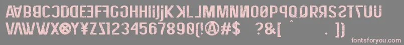 EliteHackerCorroded Font – Pink Fonts on Gray Background