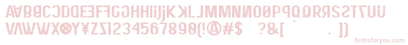 EliteHackerCorroded Font – Pink Fonts on White Background