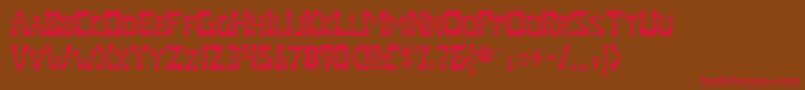 ValentineRegular Font – Red Fonts on Brown Background