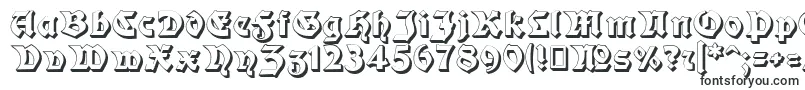 Moderne3DSchwabacher Font – 3D Fonts