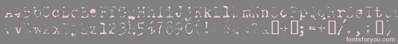 Oldtsk Font – Pink Fonts on Gray Background