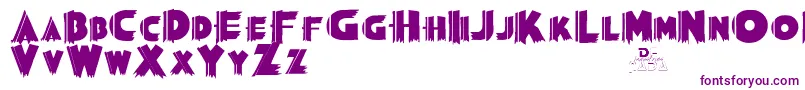 Grauman Font – Purple Fonts on White Background