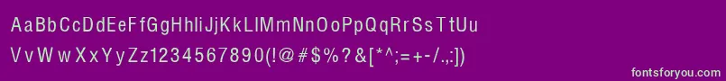 fuente HelvcndRNormal – Fuentes Verdes Sobre Fondo Morado