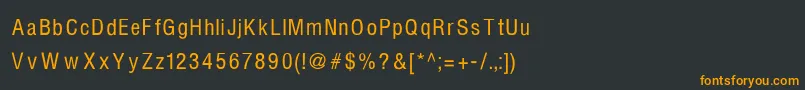 fuente HelvcndRNormal – Fuentes Naranjas Sobre Fondo Negro