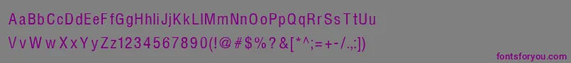 fuente HelvcndRNormal – Fuentes Moradas Sobre Fondo Gris