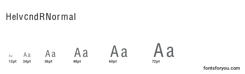 HelvcndRNormal Font Sizes