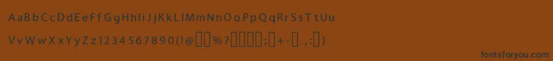 H4bushesfontRegularフォントについての詳細 フォントH4bushesfontRegular – 黒い文字が茶色の背景にあります