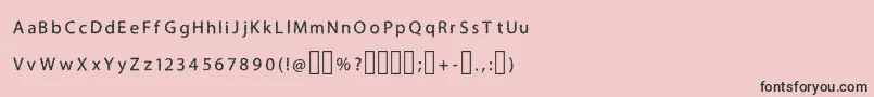 fuente H4bushesfontRegular – Fuentes Negras Sobre Fondo Rosa