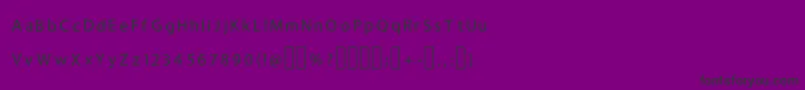 フォントH4bushesfontRegular – 紫の背景に黒い文字