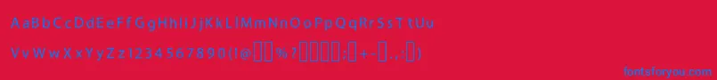 H4bushesfontRegular-fontti – siniset fontit punaisella taustalla