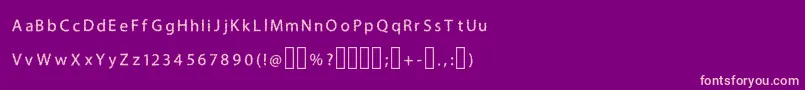 Шрифт H4bushesfontRegular – розовые шрифты на фиолетовом фоне