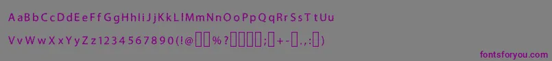 Шрифт H4bushesfontRegular – фиолетовые шрифты на сером фоне
