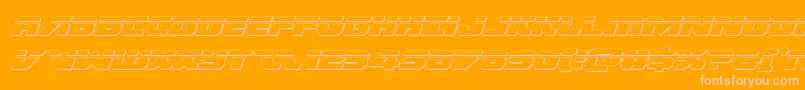 Federalescortbulletital Font – Pink Fonts on Orange Background