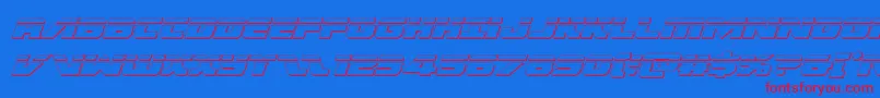 Federalescortbulletital Font – Red Fonts on Blue Background