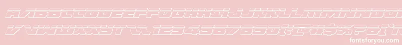 Federalescortbulletital Font – White Fonts on Pink Background