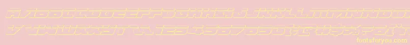 Federalescortbulletital Font – Yellow Fonts on Pink Background