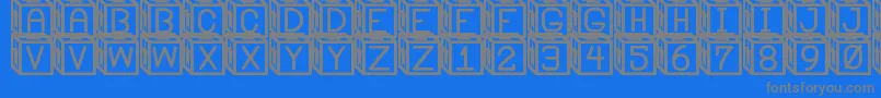 Подробнее о шрифте BlockysSt Шрифт BlockysSt – серые шрифты на синем фоне