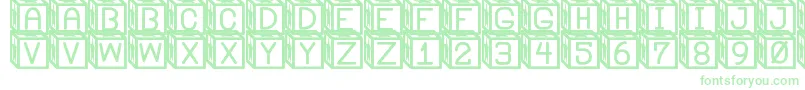 Czcionka BlockysSt – zielone czcionki