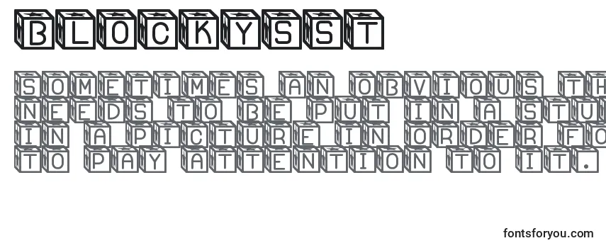 BlockysSt Font