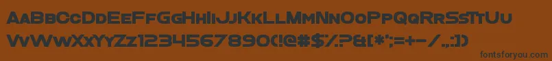 VeganAbattoir Font – Black Fonts on Brown Background