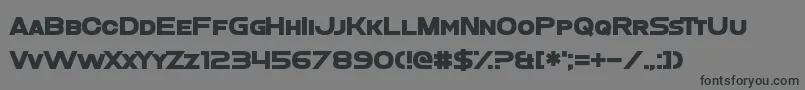 VeganAbattoir Font – Black Fonts on Gray Background