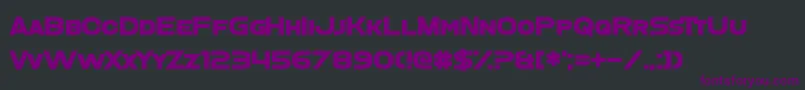 VeganAbattoir Font – Purple Fonts on Black Background