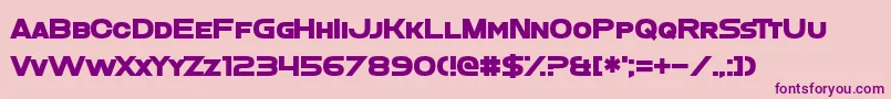 VeganAbattoir Font – Purple Fonts on Pink Background