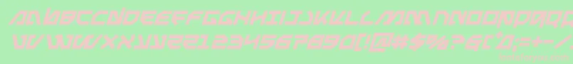 Metalstormital Font – Pink Fonts on Green Background