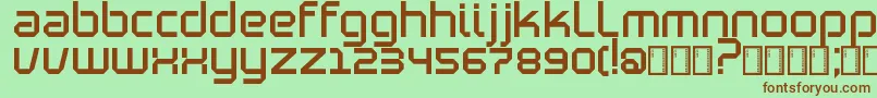 Blutter Font – Brown Fonts on Green Background