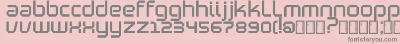 Blutter Font – Gray Fonts on Pink Background