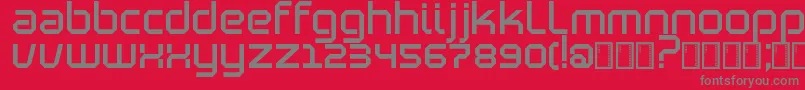 Blutter Font – Gray Fonts on Red Background