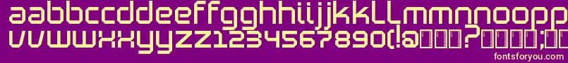 Шрифт Blutter – жёлтые шрифты на фиолетовом фоне