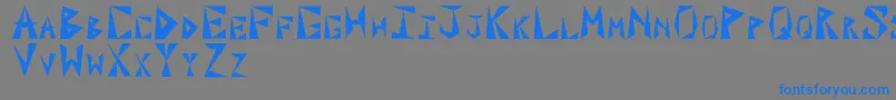 Paxili Font – Blue Fonts on Gray Background