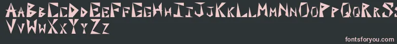 Paxili Font – Pink Fonts on Black Background