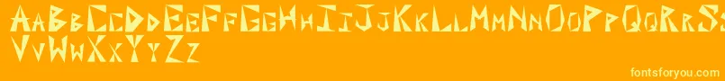 Weitere Informationen zur Paxili-Schriftart Paxili-Schriftart – Gelbe Schriften auf orangefarbenem Hintergrund
