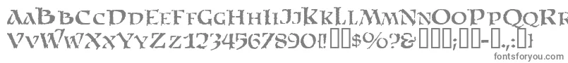 フォントSatam – 白い背景に灰色の文字