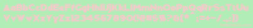 Ravenwood Font – Pink Fonts on Green Background