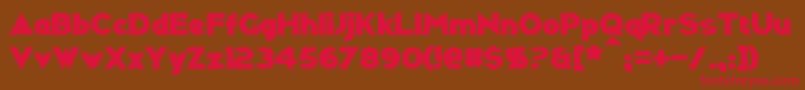 Ravenwood Font – Red Fonts on Brown Background