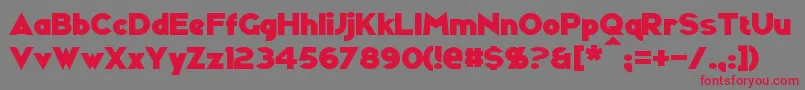 Ravenwood Font – Red Fonts on Gray Background