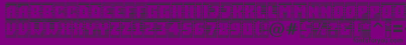 Simplercmstrphl Font – Black Fonts on Purple Background