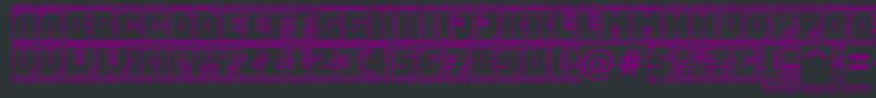 Simplercmstrphl Font – Purple Fonts on Black Background