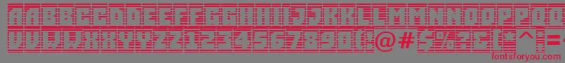 Simplercmstrphl Font – Red Fonts on Gray Background