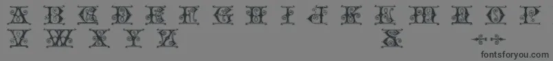 フォントGender – 黒い文字の灰色の背景