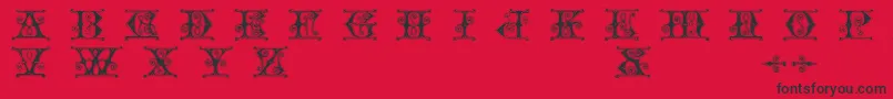 Gender Font – Black Fonts on Red Background