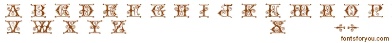 Gender Font – Brown Fonts on White Background