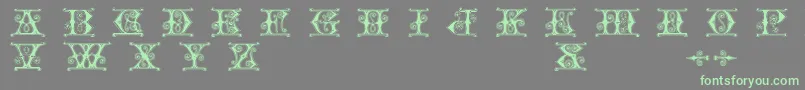 Gender Font – Green Fonts on Gray Background